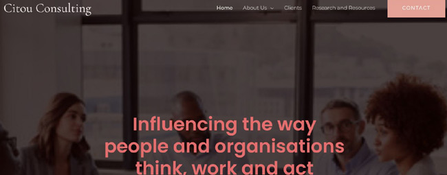 Consulting Firm Website Design