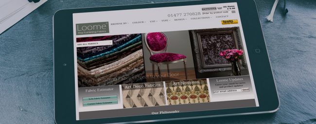 Fabric Company Website Design