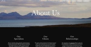 Corporate Finance Website Design